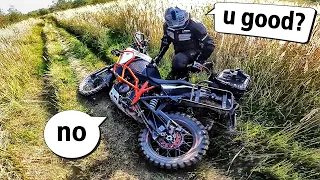 Offroading a Big Bike: Installing MotoBags, Tires, Sprockets, Mirrors + Making My Own Bead Breaker!