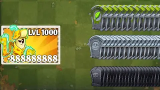 3 Gravestone 100 Level Vs All Plants Use 5 Power Up Max Level || Pvz2 || Which Plant Will Win