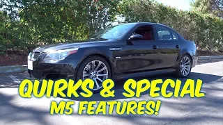 BMW M5 E60 6-speed--Special Features & Quirks!--What features make up a V10 M5?