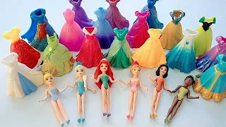 Satisfying Video I How to make Glossy Lolipops in to Rainbow Pool with Disney Princess Cutting ASMR1