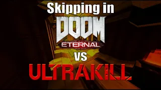 Skipping parts in DOOM Eternal Vs. Ultrakill