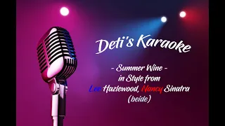 Summer Wine * Nancy Sinatra & Lee Hazlewood * Karaoke * Duet Version