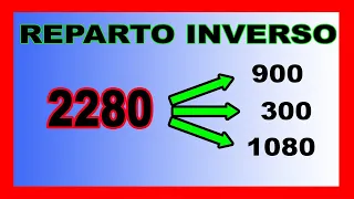 ✅👉 Reparto Proporcional Inverso