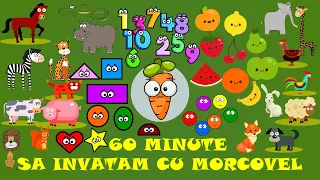 60 Minute Sa Invatam Cu Morcovel (Alfabetul, Numerele, Culorile, Animalele, Zilele...)