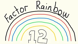 Factor rainbow for the number 12