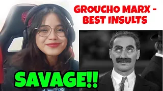 GROUCHO MARX - BEST INSULTS || REACTION