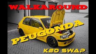 Peugeot 106 GTi K20 swap ''Peugonda'' WALKAROUND