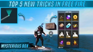 TOP 5 NEW TRICKS IN FREE FIRE | MYSTERIOUS BOX IN BERMUDA MAP - GARENA FREE FIRE