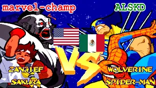 Marvel Super Heroes Vs. Street Fighter - marvel-champ vs ALSKD FT5
