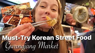 Must-Try Korean Street Food | Gwangjang Market 광장시장 Travel Vlog | What I Eat in Seoul