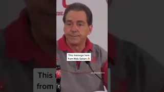 This Nick Saban speech is EVERYTHING 💯 #shorts