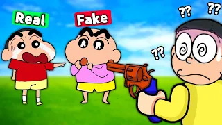 Find The Real Shinchan 😱 || Funny Game Roblox 😂