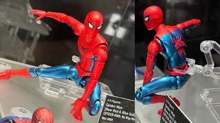 New Spiderman no way home classic red blue suit on display sh figuarts nycc 2023