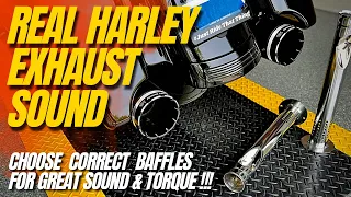 Harley exhaust real sound with Khrome Werks 4.5" mufflers and Perforate Performance Insert baffles