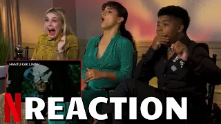 FEAR STREET Cast React To Asian Horror Movies With Kiana Madeira, Olivia Welch & Ben Flores Jr.