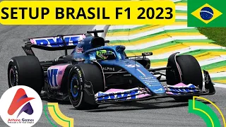 F1 2023, SETUP "BRASIL". (GUIA COMPLETO DA PISTA). (PASSO A PASSO).