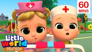 Räder am Krankenwagen | Little World Deutsch | Lustige Kinderlieder