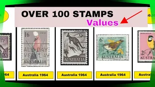 Philately stamp values or not Australian Over 100