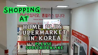 Shopping in Home Plus at Korea