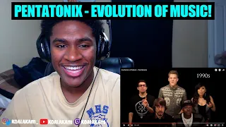 Evolution of Music - Pentatonix (REACTION!)