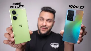 Best Smartphone Under 20000 ? - iQOO Z7 vs OnePlus Nord CE3 Lite