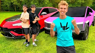 Racing the Dobre Brothers!! (Cybertruck VS Lamborghini!)