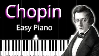 Chopin - Waltz in A minor, B.150,Op.Posth - Easy Piano Tutorial