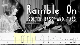 John Paul Jones - Ramble On (Isolated Bass Track + Bass Tabs) By Chami's Bass