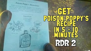 *EASY* POISON POPPY'S MOONSHINE RECIPE - RED DEAD ONLINE - RDR 2 ONLINE