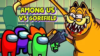 AMONG US vs EVIL GOREFIELD | SCP-3166 vs AMONG US | Among Us Animation | Horror Gorefield Animation