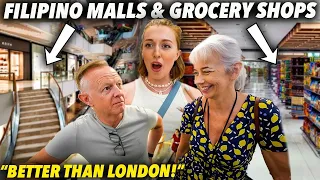 Parents React to FILIPINO SHOPPING MALLS & Grocery Store!