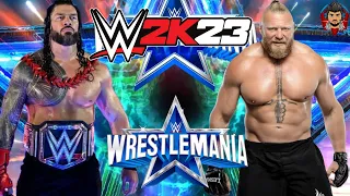 wwe 2k23 gameplay || WWE Roman Vs Brock || Roman Reigns Vs Brock Lesnar | wwe 2k23 brock vs roman