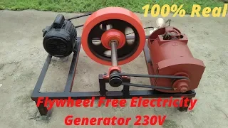 Flywheel Free Electricity Generator How To Make Free Energy Generator 230v With 5kw Alternator Motor