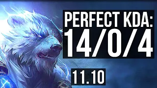 VOLIBEAR vs SETT (TOP) | 14/0/4, Legendary, 400+ games | KR Diamond | v11.10