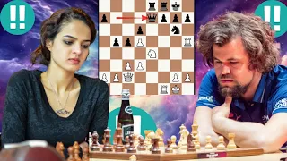 Perfect chess game 19 | Magnus Carlsen vs Tania Sachdev 5