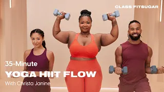 35-Minute HIIT Flow Yoga With Christa Janine | POPSUGAR FITNESS
