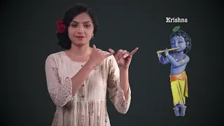 Introducing Sign Names of Little Krishna Series | Little Krishna with Indian Sign Language