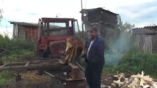 Дровокол большой мощности на любые чурки.  Глушков Игорь.  08. 09. 2017