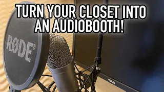 How To Turn Your Closet Into a DIY Recording Studio For Recording Your Audiobook!