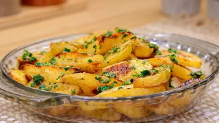 Potatoes with garlic are tastier than meat! They are so delicious! ASMR recipe!