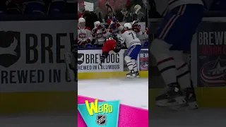 He went head over heels! | Weird NHL #shorts