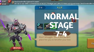 Lords mobile normal stage 7-4 f2p|RIP normal stage 7-4