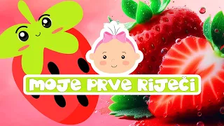 Moje prve riječi 👶🏻 *Učimo Voće* uz FlashKartice i Video Klipove Voća 🎴 Edukativni crtići za bebe