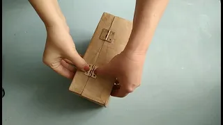 Diy. Романтический чемоданчик из картона и старых джинсов 🏵romantic jewelry box