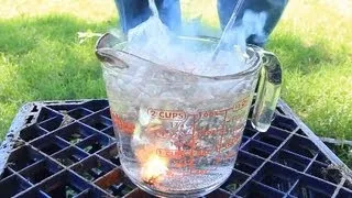 Sparklers Underwater Fire - Science Experiment
