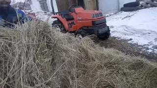 Kubota x20 и пресс star mr1000