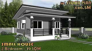 39 SQM | SMALL MODERN HOUSE DESIGN IDEA | 2 BEDROOM | 1 T&B | SIMPLE HOUSE DESIGN