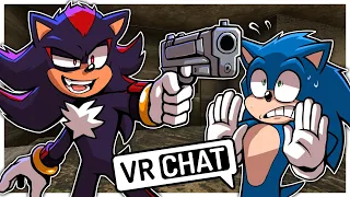 Movie Shadow Gives Movie Sonic Gun Lessons In VRCHAT!!