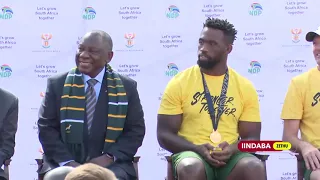 Springboks Tour: iBoks ziqalile ukujikeleza zibonisa ngendebe yehlabathi #iindabazethu