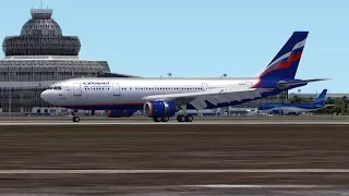 Airbus A300 landing in Heydar Aliyev International Airport (UBBB), Rwy 34